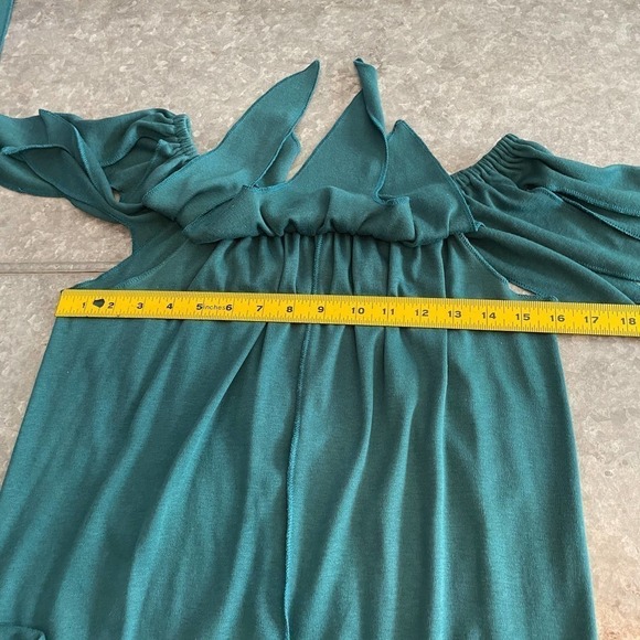 Vintage USA Knit Jumpsuit Romper Neuveau Wraggie Laguna Beach Small / Medium - Picture 10 of 12